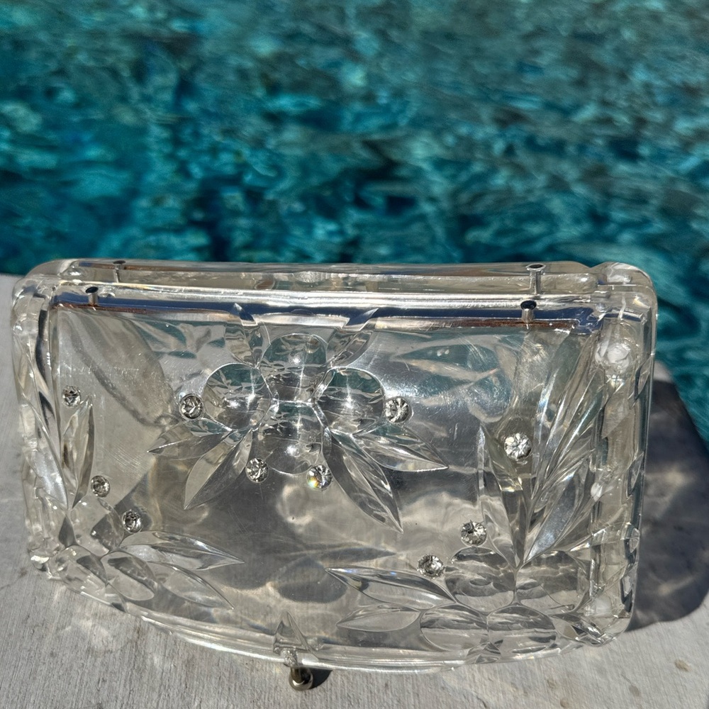 Vintage Clear Lucite Purse/Clutch Handbag - Picture 8 of 16